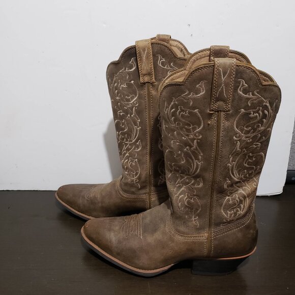 Twisted X WWT0025 Brown Leather Women Western Cowgirl STITCHED Boots 9,5B - Picture 8 of 14